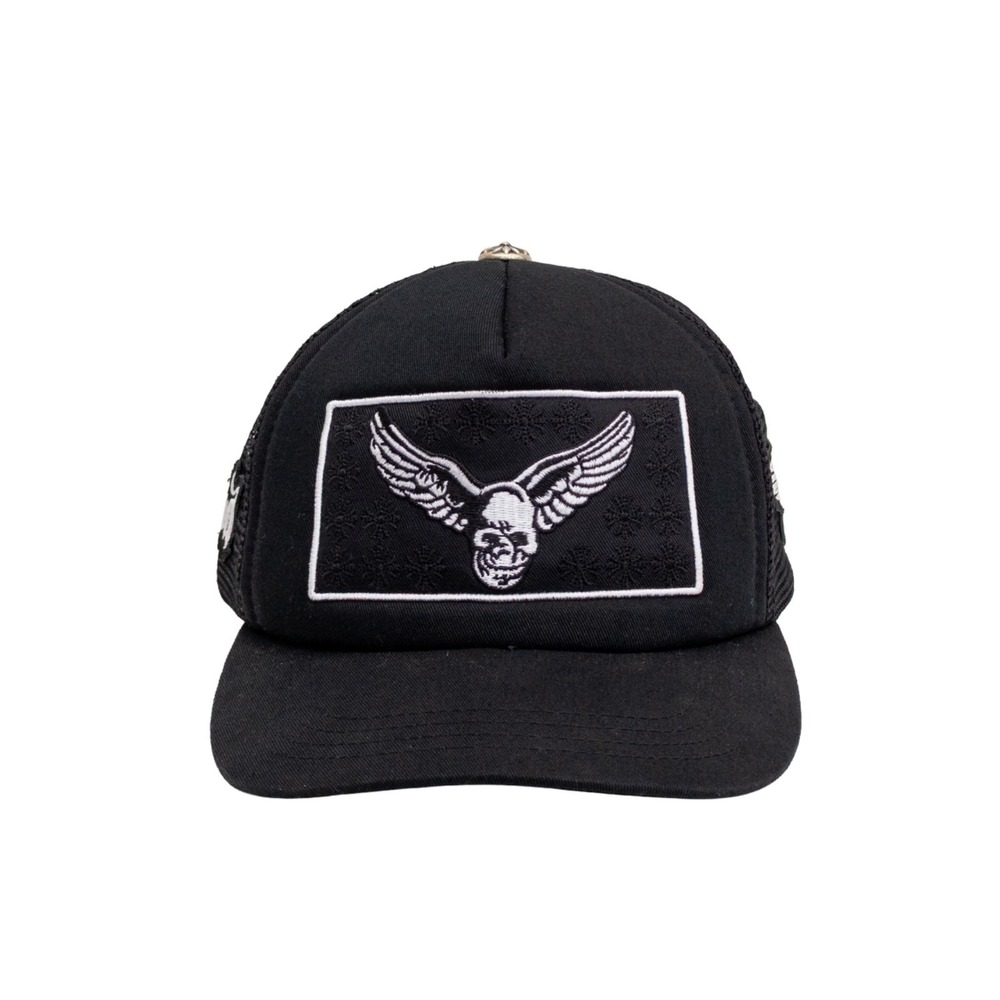 Chrome Hearts x Yungblud x Aerosmith Foti Mesh Trucker Hat Black OS Adjustable